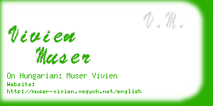 vivien muser business card